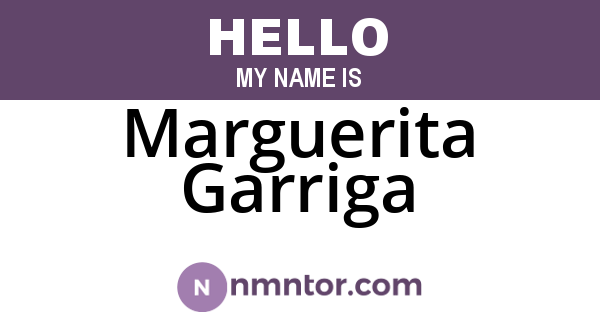 Marguerita Garriga
