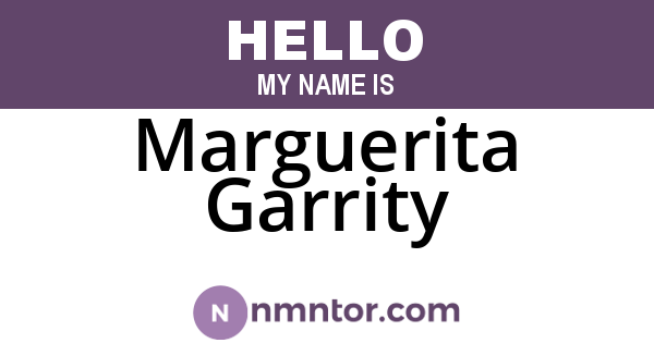 Marguerita Garrity