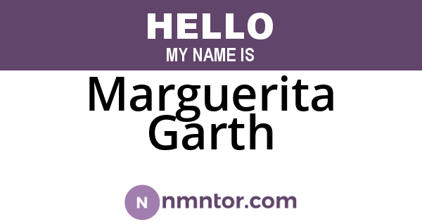 Marguerita Garth