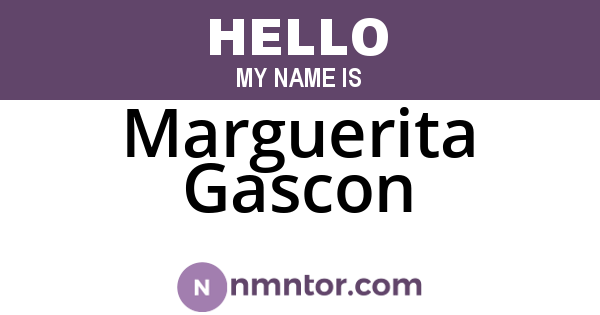 Marguerita Gascon