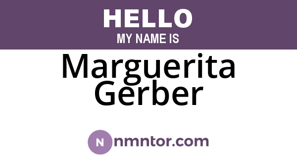 Marguerita Gerber