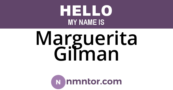 Marguerita Gilman