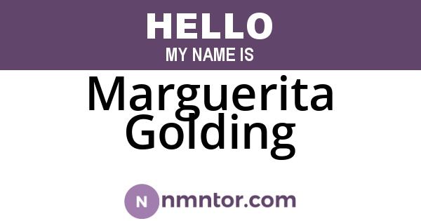 Marguerita Golding