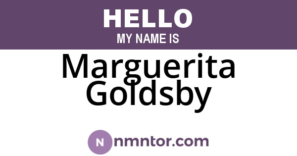 Marguerita Goldsby