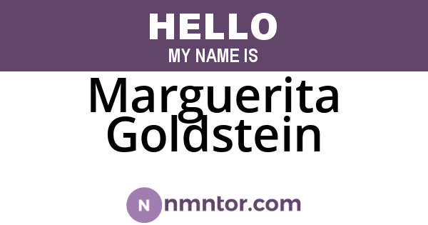 Marguerita Goldstein