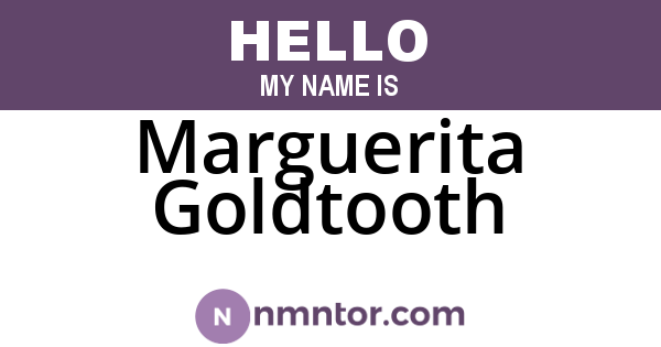 Marguerita Goldtooth