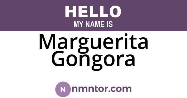 Marguerita Gongora