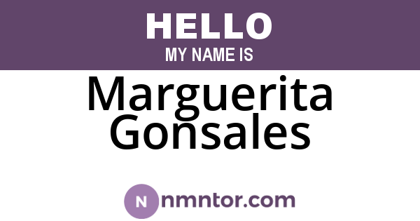 Marguerita Gonsales