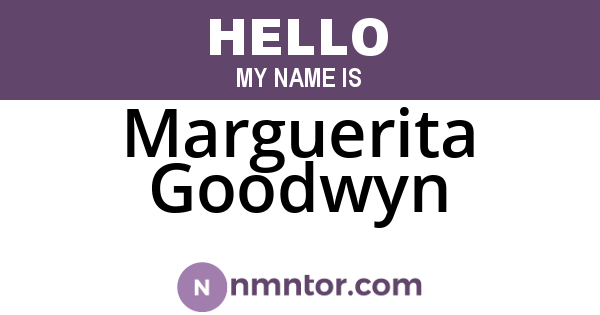 Marguerita Goodwyn