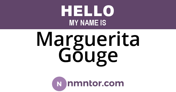 Marguerita Gouge