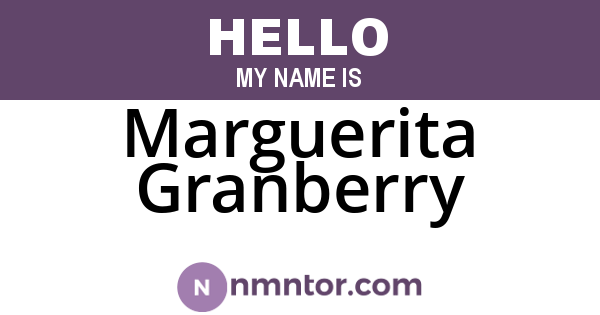 Marguerita Granberry