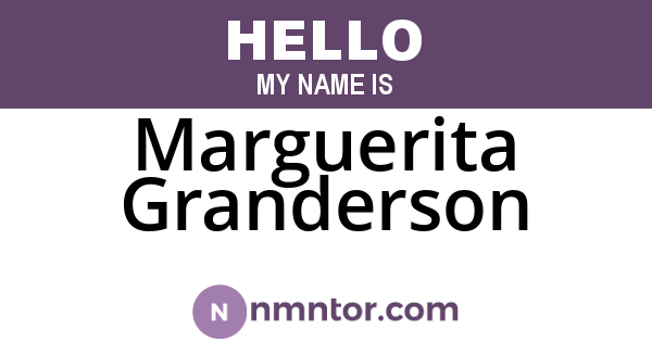 Marguerita Granderson