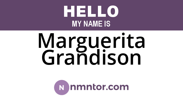 Marguerita Grandison