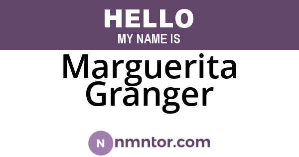 Marguerita Granger
