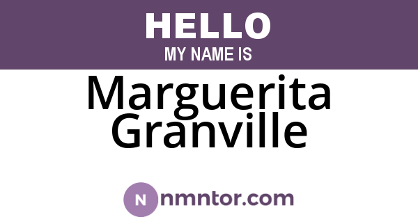Marguerita Granville