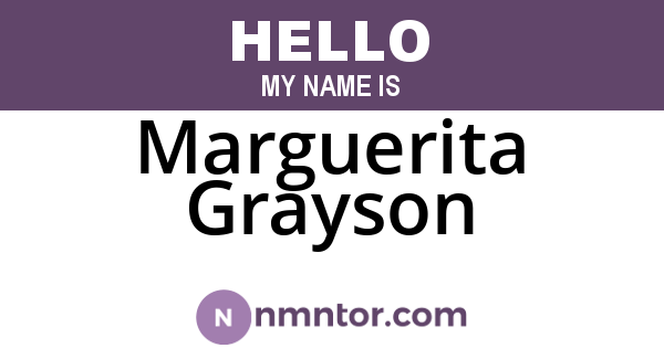 Marguerita Grayson