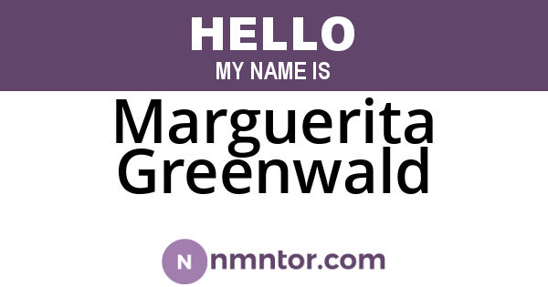 Marguerita Greenwald