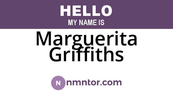 Marguerita Griffiths