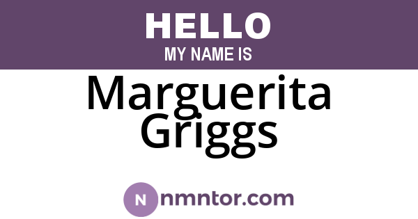 Marguerita Griggs