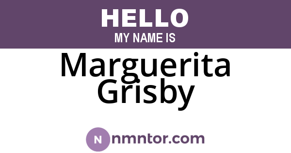 Marguerita Grisby