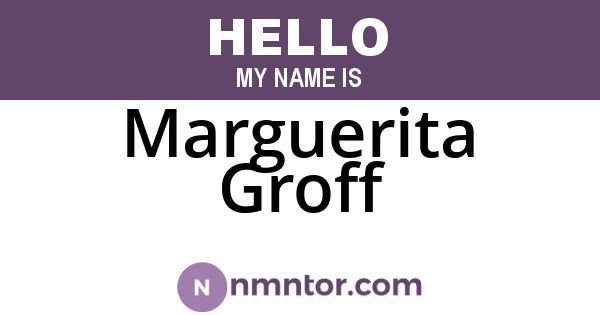 Marguerita Groff