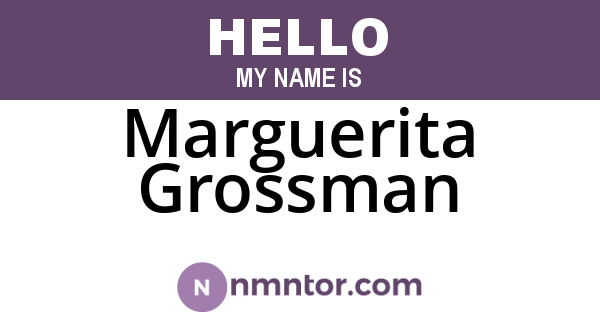 Marguerita Grossman