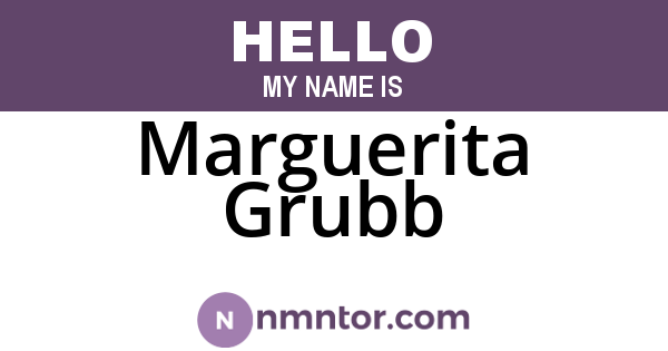 Marguerita Grubb