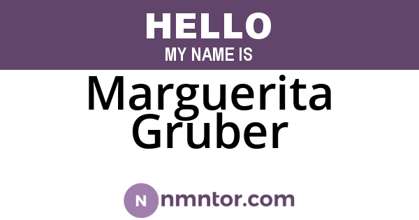 Marguerita Gruber