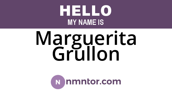 Marguerita Grullon