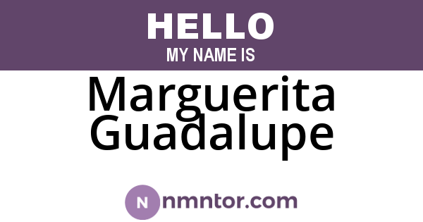 Marguerita Guadalupe