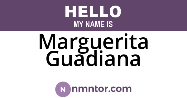 Marguerita Guadiana