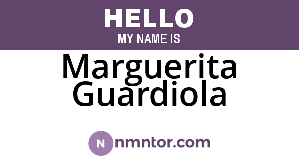 Marguerita Guardiola
