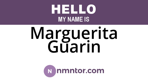 Marguerita Guarin