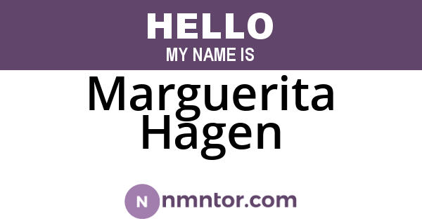 Marguerita Hagen