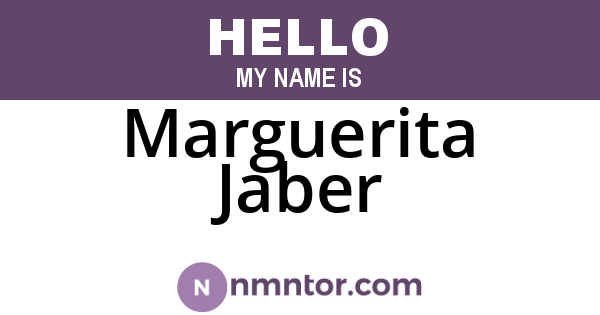 Marguerita Jaber