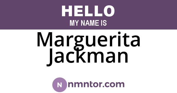 Marguerita Jackman