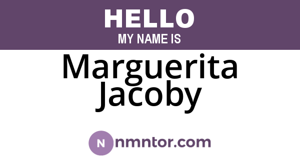 Marguerita Jacoby
