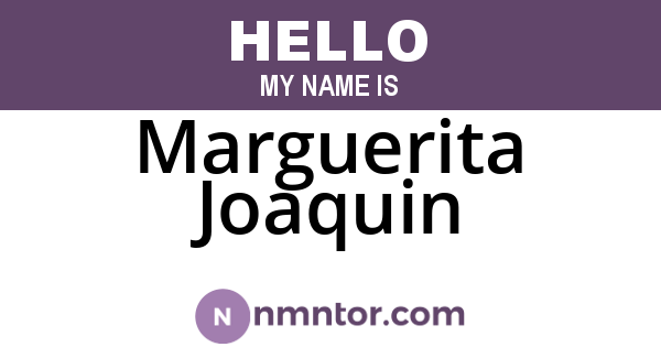 Marguerita Joaquin