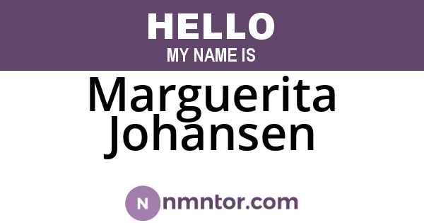 Marguerita Johansen