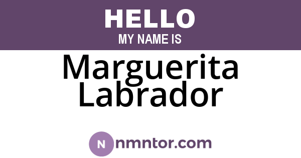 Marguerita Labrador