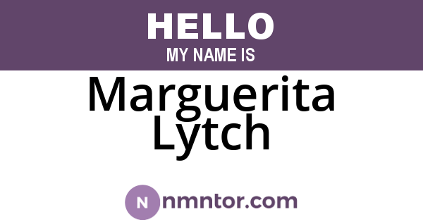 Marguerita Lytch