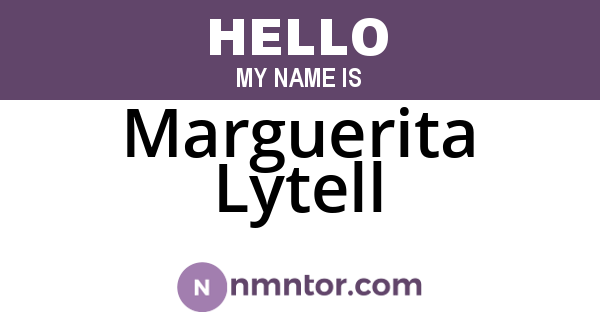 Marguerita Lytell