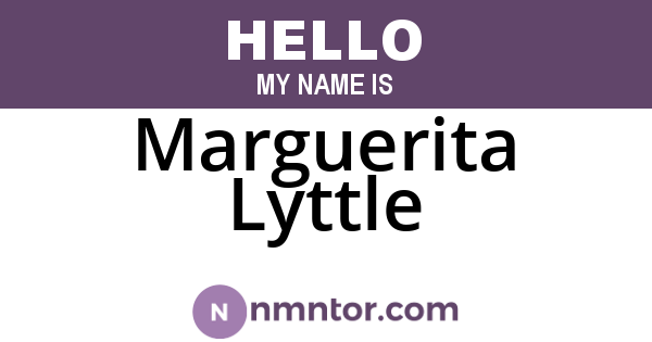 Marguerita Lyttle