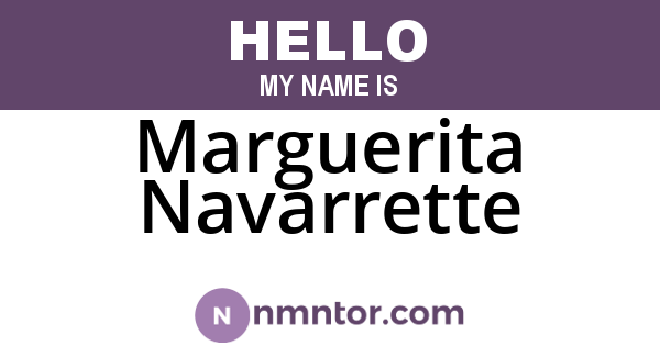 Marguerita Navarrette
