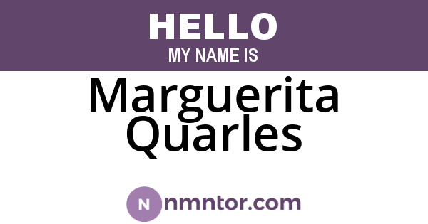 Marguerita Quarles