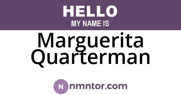 Marguerita Quarterman