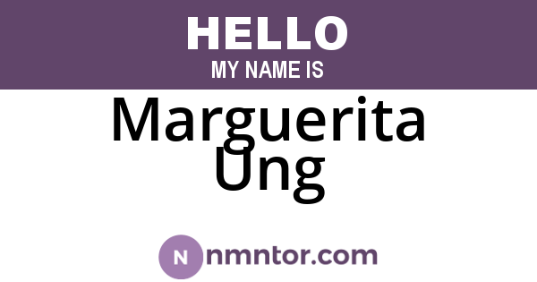 Marguerita Ung