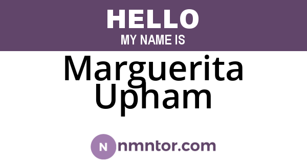 Marguerita Upham