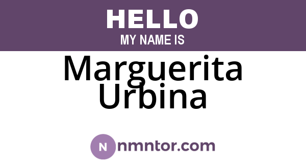 Marguerita Urbina