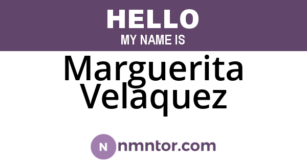 Marguerita Velaquez